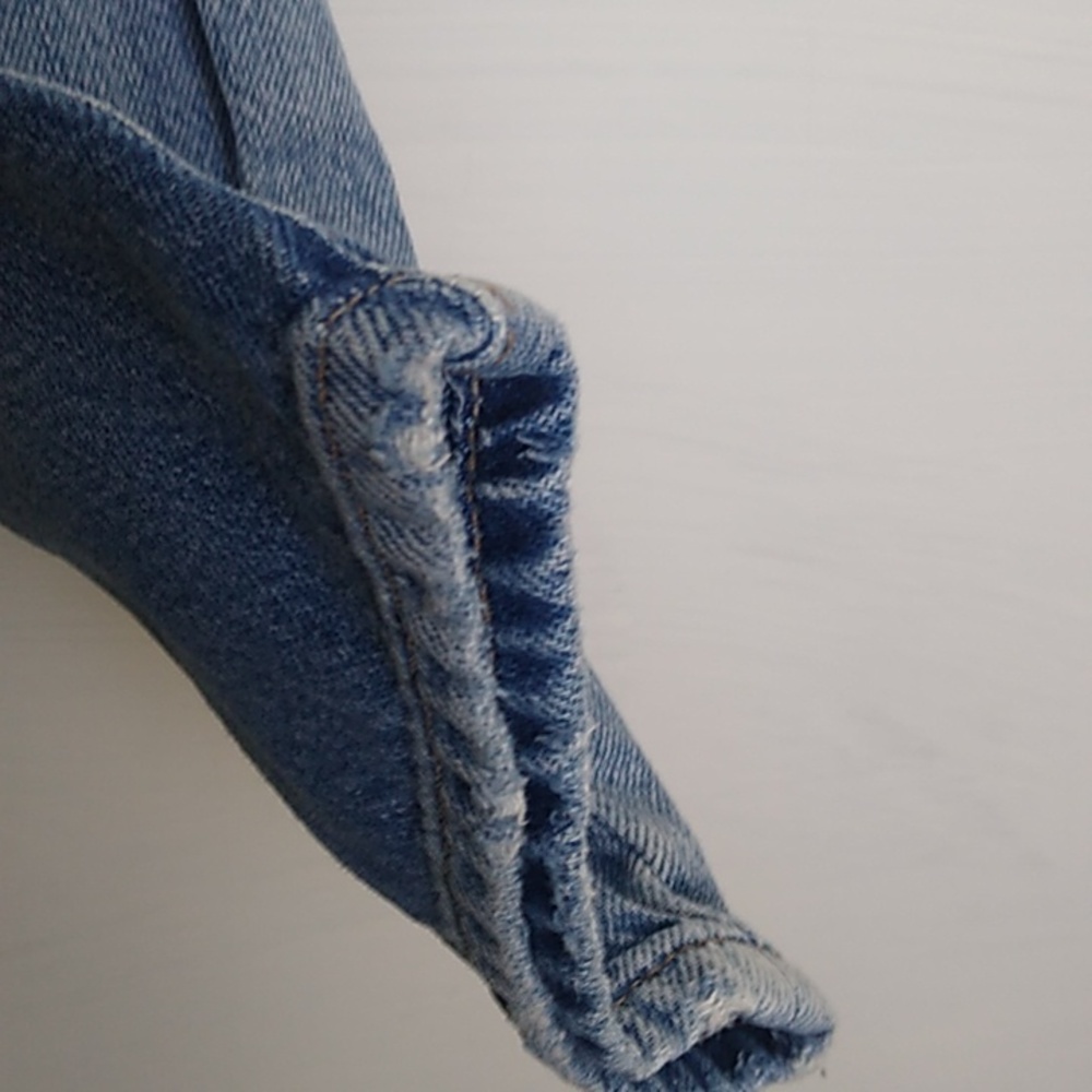 FRAME Women’s Le Original High rise Distressed Button fly Jeans sz 25 light wash - Picture 5 of 16